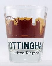 NOTTINGHAM UNITED KINGDOM SUNSET SKYLINE GLASS SHOTGLASS picture