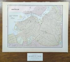 Vintage 1892 BROOKLYN NEW YORK NY Map 13