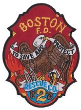 Boston Rescue 2 To Save & Protect Eagle Design NEW Fire Patch . picture