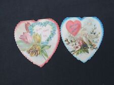 (2) 1910's Vintage DIE CUT Embossed Fold-Out VALENTINE Cards picture