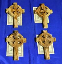 4 X  Olive wood Celtic Crosses handmade in BETHLEHEM 4