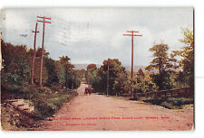 Winona Minnesota MN  Damaged Postcard 1909 Old Stone Road Looking North picture