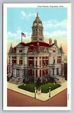 Napoleon OH Ohio Court House Courthouse Building Old Postcard View 1920s Unused picture