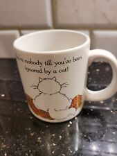 “You’re Nobody till You’ve been Ignored by a Cat” mug, Designer Collection 1988 picture