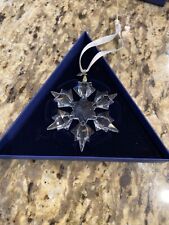 Swarovski Crystal 2010 Snowflake Annual Christmas Ornament Box Certificate picture