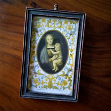RAPHAEL'S MADONNA GRANDUCA W CHILD-CIRCA EARLY 1900'S-ANTIQUE FRAMED PRINT picture