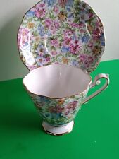 Vintage Royal Standard England Bone China Footed Cup & Saucer picture