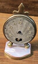 Antique  Vintage Swiss BREVET 93017 Small Travel Clock MOP Mother Of Pearl As-Is picture