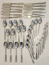 40 Piece Rogers Co ALLISON Stainless Flatware Made in Korea Stanley Roberts LOT picture