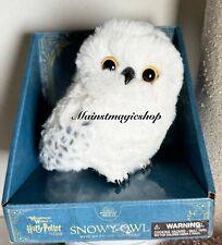 2024 Universal Studios Harry Potter Snowy Owl Interactive Toy Shoulder Plush NIB picture