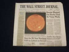 2020 JULY 17 WALL STREET JOURNAL - RUSSIA BLAMED FOR HACKS TIED TO VIRUS WORK picture