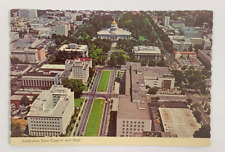 California State Capitol and Mall Sacramento California Postcard 1968 Unposted picture