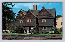 Salem MA- Massachusetts, Witch House, Antique, Vintage Souvenir Postcard picture