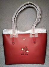 NWT Disney X Coach Large Leather Central Tote Bag With Mickey Mouse Motif Purse picture
