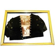 Antique Girl's Coat w/ Photographs Framed Wall Shadow Box, 16 7/8