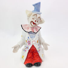 Vintage Duncan Royale Fine Porcelain Clown Figurine With Top Hat & Red Pants picture