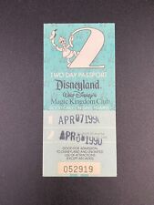 1990 Disneyland Donald Duck Two Day Passport Good Condition Vintage picture