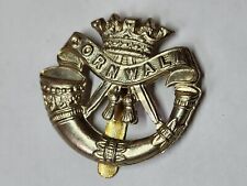 WW1 WW2 British Duke of Cornwall Light Infantry Regiment Cap Badge Brass Slider  picture