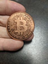 Bitcoin Coin 1 Troy Oz 999 Fine Copper picture