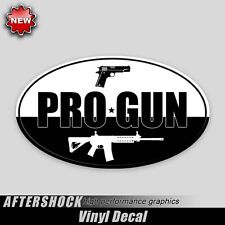 Pro Gun Decal Sticker AR 15 Assault Rifle Handgun Pistol NRA USA Rights 2 Decals picture