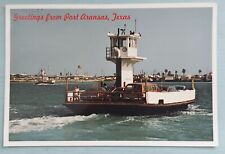Vintage Greetings Port Aransas TX Ferry Postcard Frank Whaley Unused 70s 80s picture