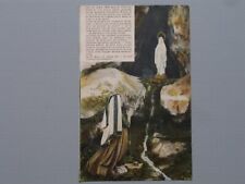 France Lourdes Grotto Apparition of the Virgin Statue Pilgrim Posted Postcard picture