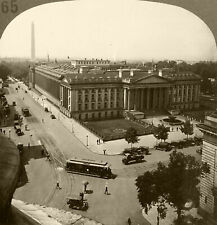 Keystone Stereoview US Treasury Building, Washington, DC 1930s History Set #H265 picture