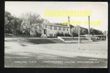 RPPc Hamilton Field Whitewater Wi College 48 Star Flag Old Real Photo Postcard picture