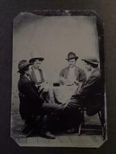Sixth -Plate Billy The Kid Gambling Tintype C2390RP picture