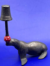 Redl Factory Vienna Bronze Seal w/balancing red ball thimble holder *NEW* SALE picture