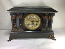 AA45 Antique 1880 DC Seth CCON003 Thomas Ornate Mantle Clock - Set of 1 Clock picture