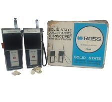 Vtg Ross 7765 Superhet Dual Channel Transceivers W/ Call Feature W/ Original Box picture
