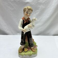 Vintage HOMCO Ceramic BOY WITH PUPPY 6