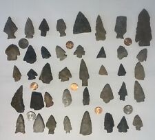 Lot of 40 Arrowheads, Artifacts From  Huge Collection Spear Bow Arrow Indian #1 picture
