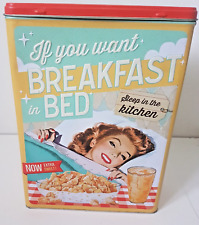 Nostalgic-Art Retro Tin Breakfast in Bed Cereal If you want Breakfast in Bed... picture