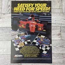 Ferrari Grand Prix Game Print Ad Poster Acclaim Vintage Nes Promo Art 1992 Race picture
