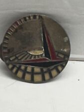 WWII AIR TRANSPORT STERLING SILVER LEVELLE & CO. ENAMEL PIN picture