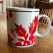 Mamo Howell Red White Hawaiian Coffee Cup Mug 11 ounces Island Heritage picture
