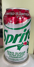 Winter Spiced Cranberry Sprite ZERO 12oz Christmas 2022 Limited Edition FULL NEW picture