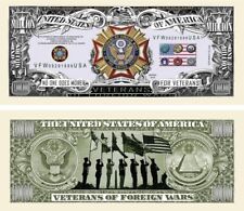 ✅ VFW Veterans of Foreign Wars 10 Pack Collectible Novelty Dollar Bills ✅ picture