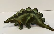 VINTAGE 1940 SRG (SELL RITE GIFTS) STEGOSAURUS 4.5 BRONZE PATINA DINOSAUR FIGURE picture