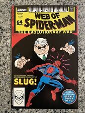 WEB OF SPIDER-MAN Annual #4 FN+ (Marvel 1988) Sweet Poison, Slug, Super-Sized picture