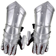 Medieval Knights 20g Field Gauntlets Hand Protection Armor Gloves Pair Set of 2 picture
