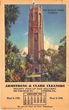 Athens Pennsylvania 1939 Advertising Postcard Armstrong & Clark Cleaners picture