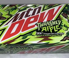 NOS MTN DEW Thrashed Apple Case 12 fl oz Cans Mountain Soda Pop DISCONTINUED picture