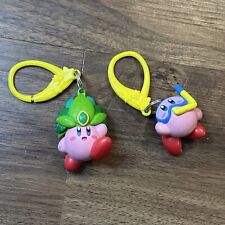 Kirby Backpack Hangar Keychain Clip Figure Nintendo Headdress Leaf Scuba Hear X2 picture