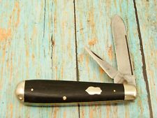 VINTAGE WINCHESTER USA 2636 EBONY SLEEVEBOARD FOLDING POCKET KNIFE KNIVES TOOLS picture