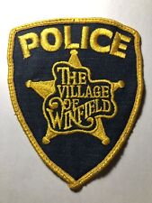 Winfield Illinois Police Patch ~ RARE Vintage Star Design picture