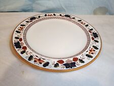 WEDGWOOD Antique “Old Derby” 1 Dinner Plate, Rust & Cobalt NICE picture