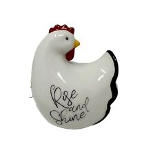 Farmhouse Rooster Scrubbie Pad Holder Ceramic Chicken Farmhouse Rustic Country picture